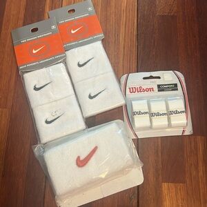 Nike wristbands & Wilson tennis grip